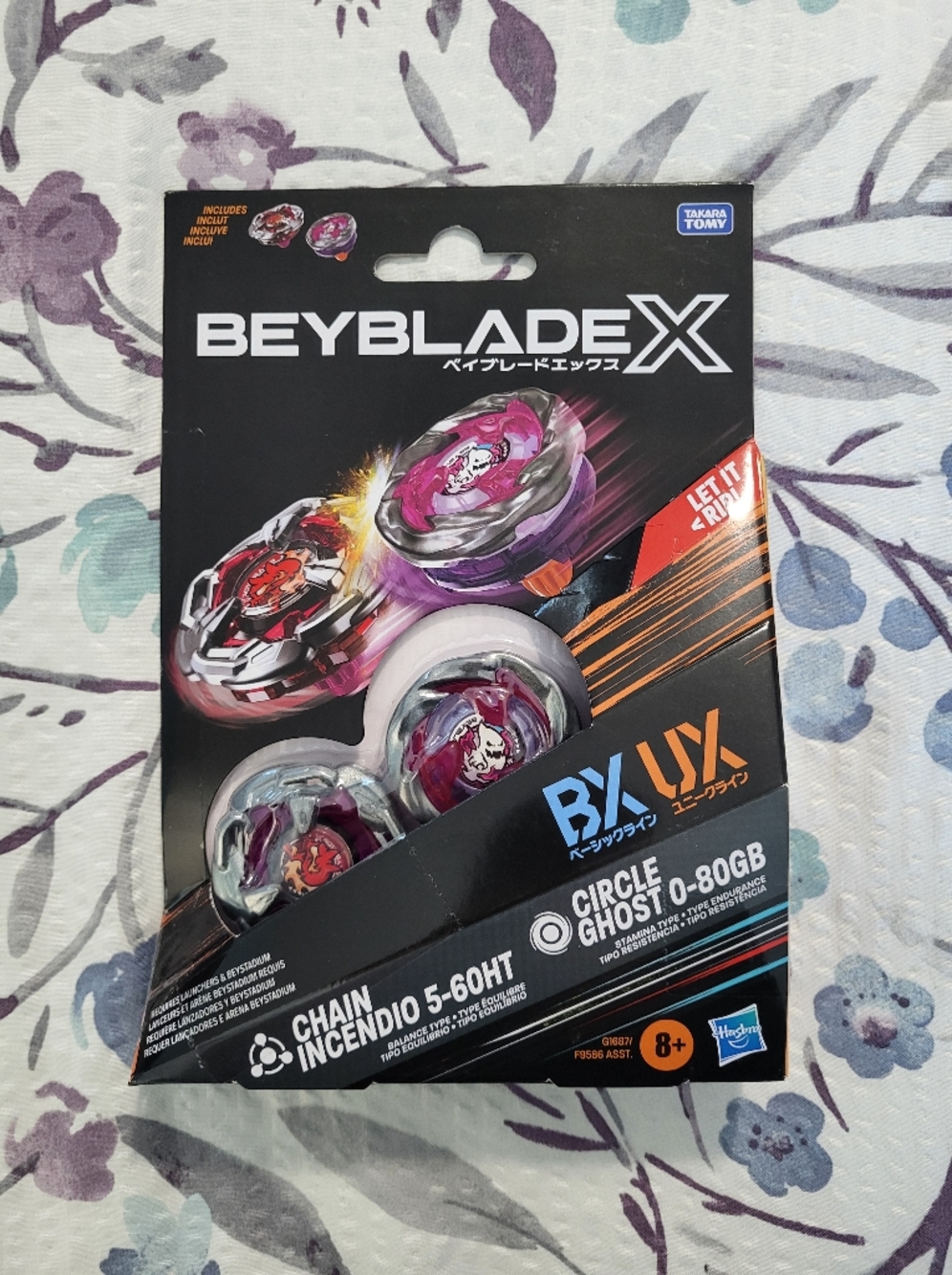 Hasbro Takara Tomy Beyblade X Circle Ghost/Tackle Goat/Sword Dran/Chain Incendio - Picture 5 of 6